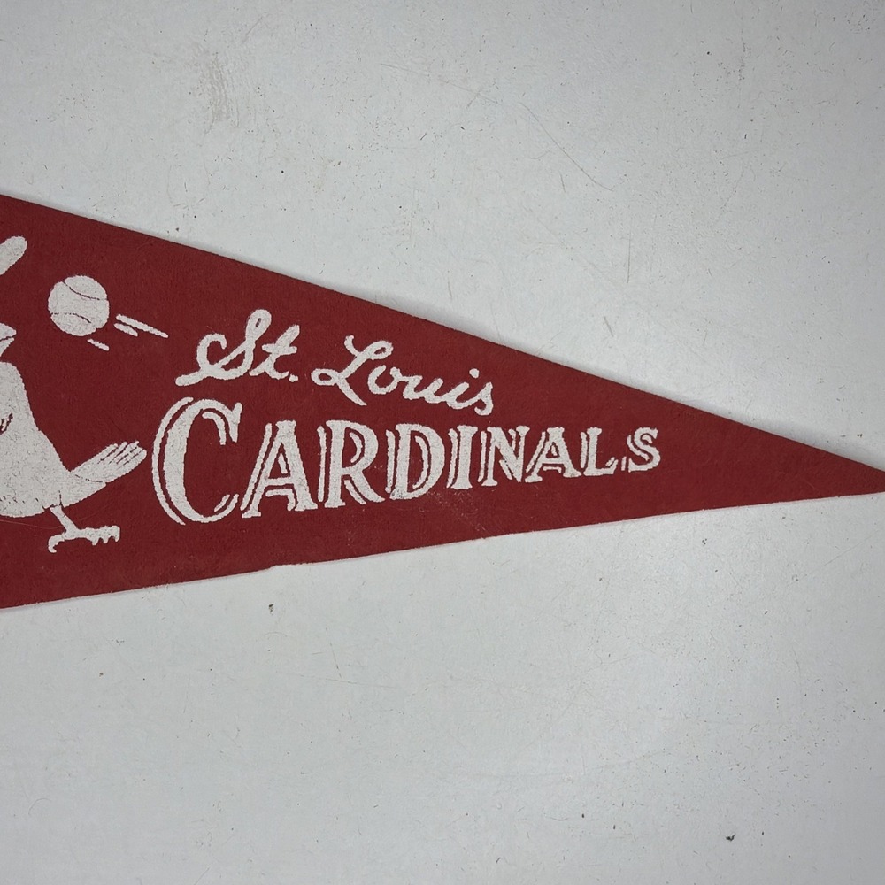 Vintage St. Louis Cardinals Baseball Mlb 3.75x9 Mini Pennant Flag Rare - Picture 3 of 5